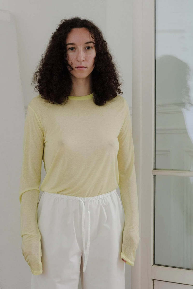 Baserange LONG SLEEVE TEE bamboo sleeve