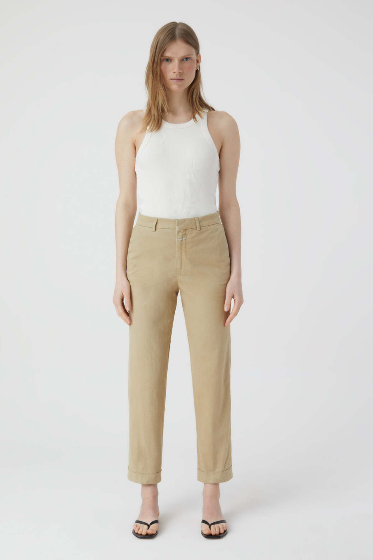 Closed Auckley Organic Cotton Pants - Reed Beige | Garmentory