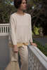 Erica Tanov Cotton Rollneck Sweater - Natural - Thumbnail 2