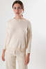 Erica Tanov Cotton Rollneck Sweater - Natural - Thumbnail 7