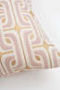 Erica Tanov Cotton Throw Pillow - Mauve And Gold Super 1965 - Thumbnail 4