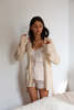 Erica Tanov Pima Cotton Lounge Cardigan - Natural - Thumbnail 2