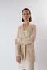 Erica Tanov Pima Cotton Lounge Cardigan - Natural - Thumbnail 7