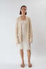 Erica Tanov Pima Cotton Lounge Cardigan - Natural - Thumbnail 10