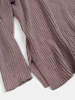 Erica Tanov Pima Cotton Ribbed Pullover - Haze - Thumbnail 6