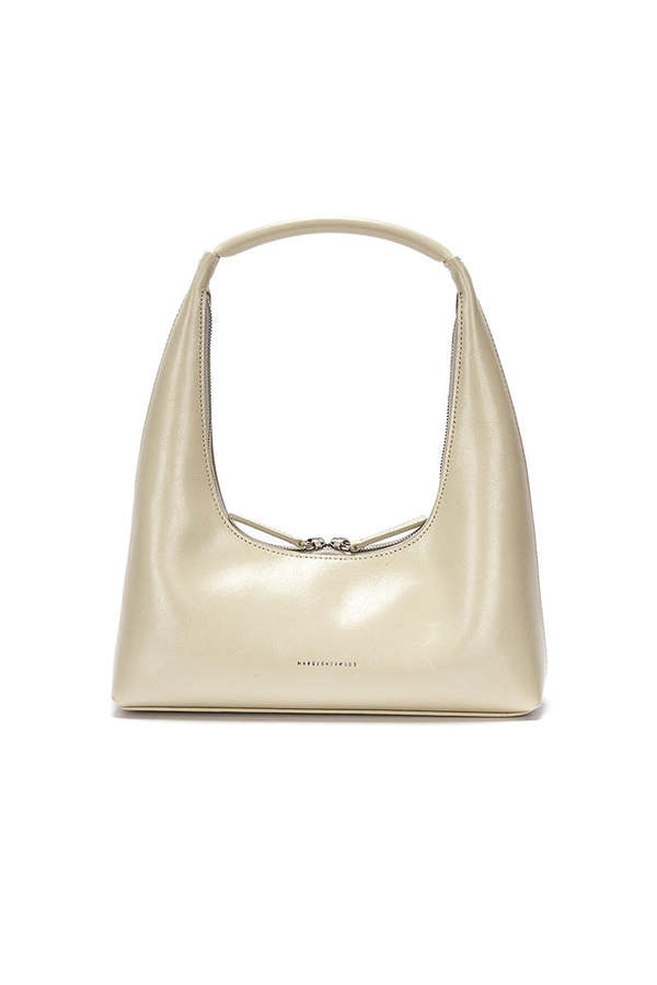 [Margesherwood] ☆ / HOBO SHOULDER / beige crinkle Hobo Shoulder Bag