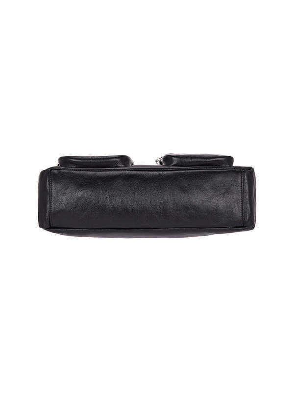 Marge Sherwood OUTPOCKET HOBO - GLOSSY BLACK