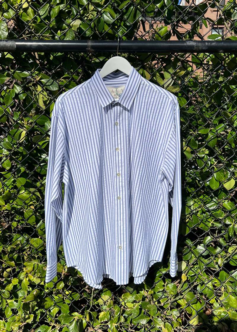 Nary Oversized button down - Blue/White