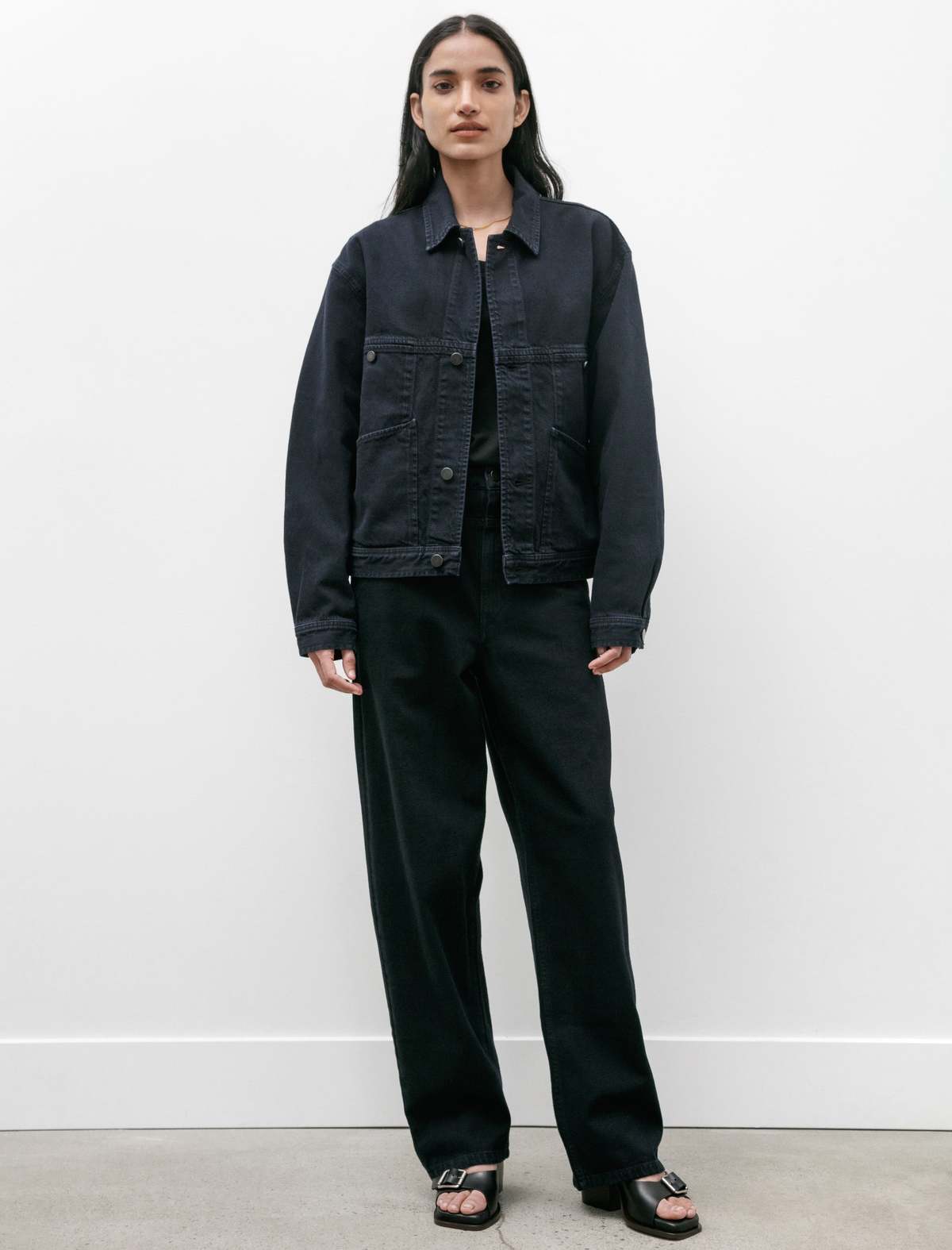 Lemaire 4 Pocket Blouson - Midnight Indigo Blue | Garmentory