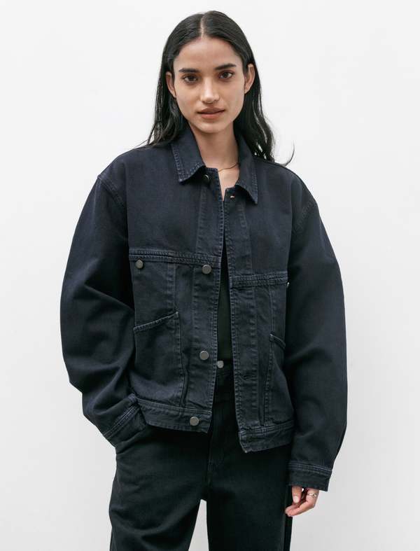 Lemaire 4 Pocket Blouson - Midnight Indigo Blue | Garmentory