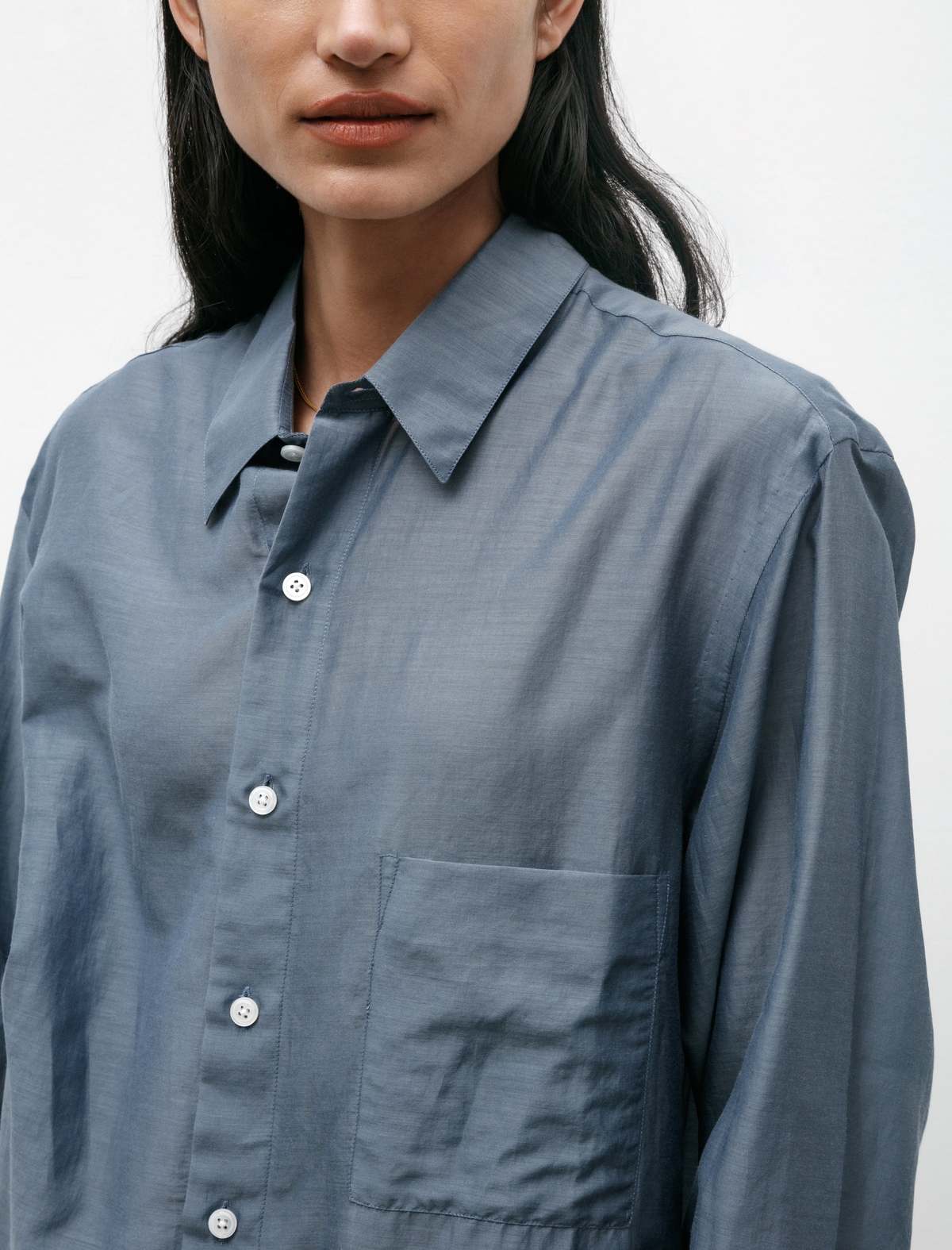 CristaSeya Handmade Men's Shirt - Muslin Petrol | Garmentory