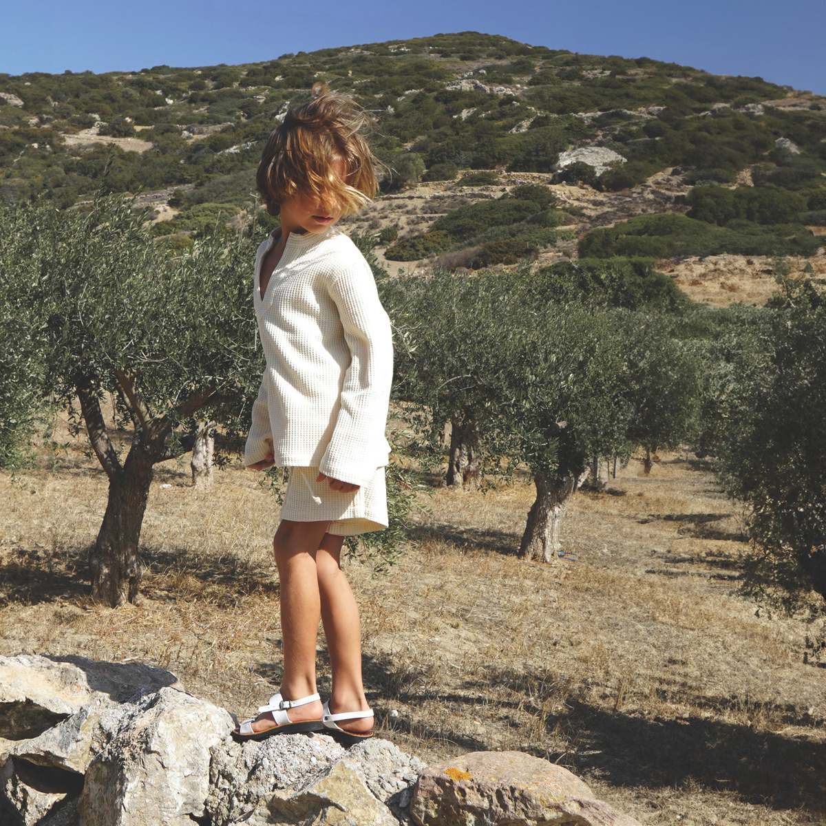 Kids House Of Paloma Bruno Kid's Short - Vanille Waffle - Image 3 of 3