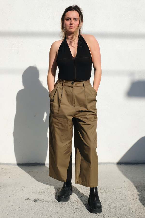 Baserange Cinder Halter Top - Black | Garmentory