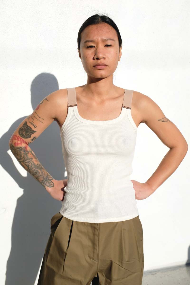 トップス baserange Suspend Tank RecycledCottonRib Suspend Tank in Assortment | Recycled cotton rib | en