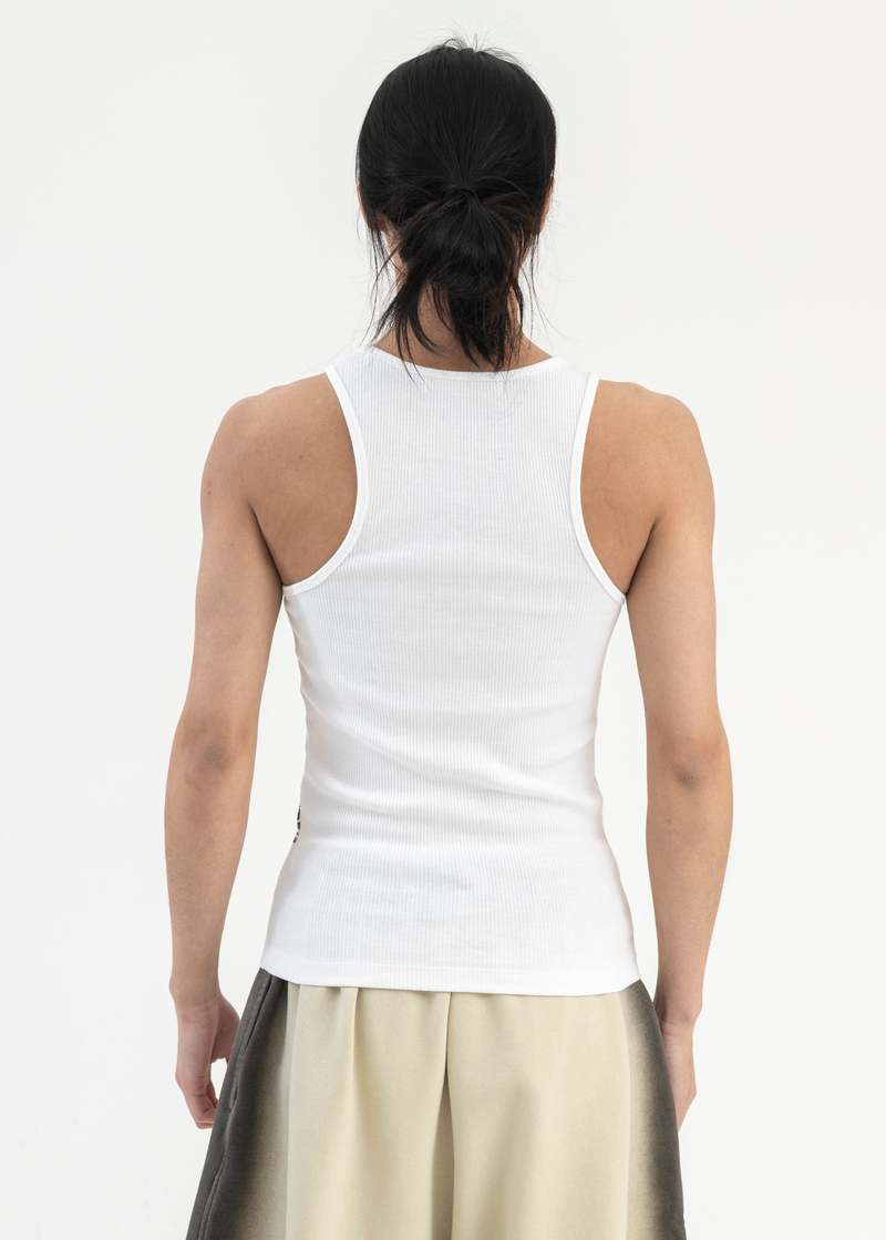 Y/project EVERGREEN PARIS' BEST PINCHED TANK TOP - OPTIC