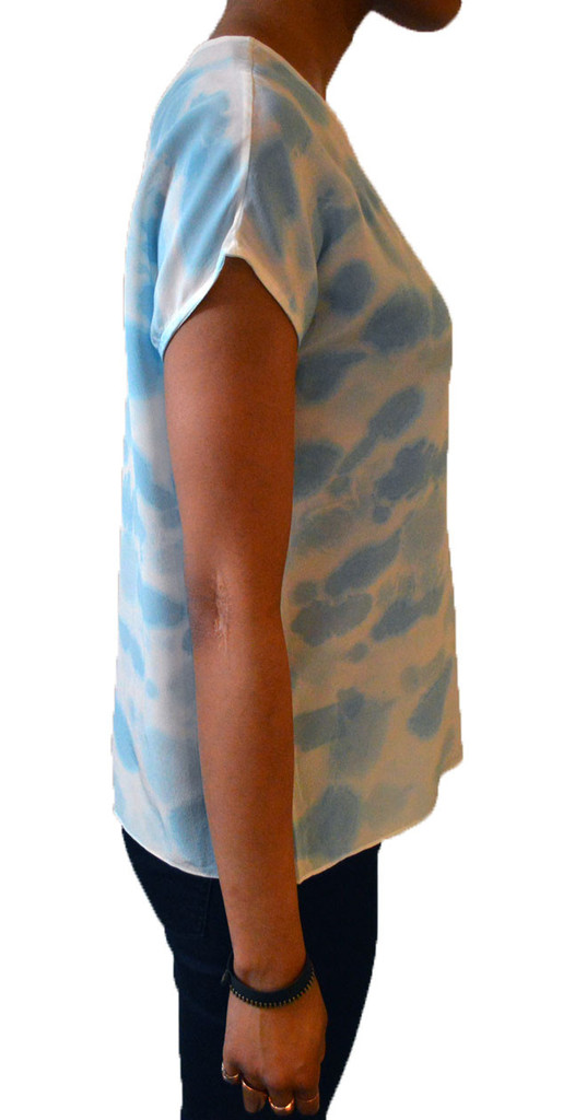 Rachel Rose Silk Sky Tee Rachel Rose Silk Sky Tee