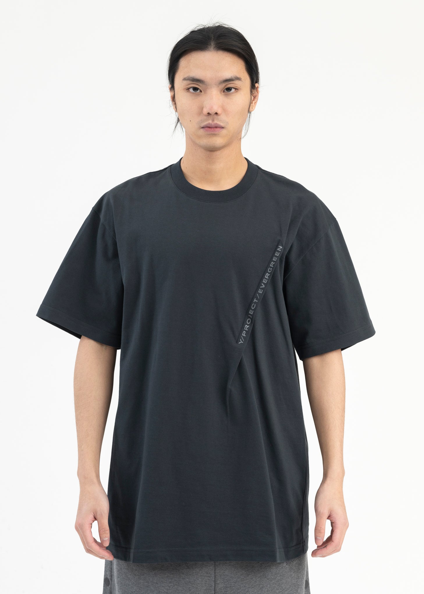 Y/project Evergreen Pinched Logo T-shirt - Vintage Black | Garmentory