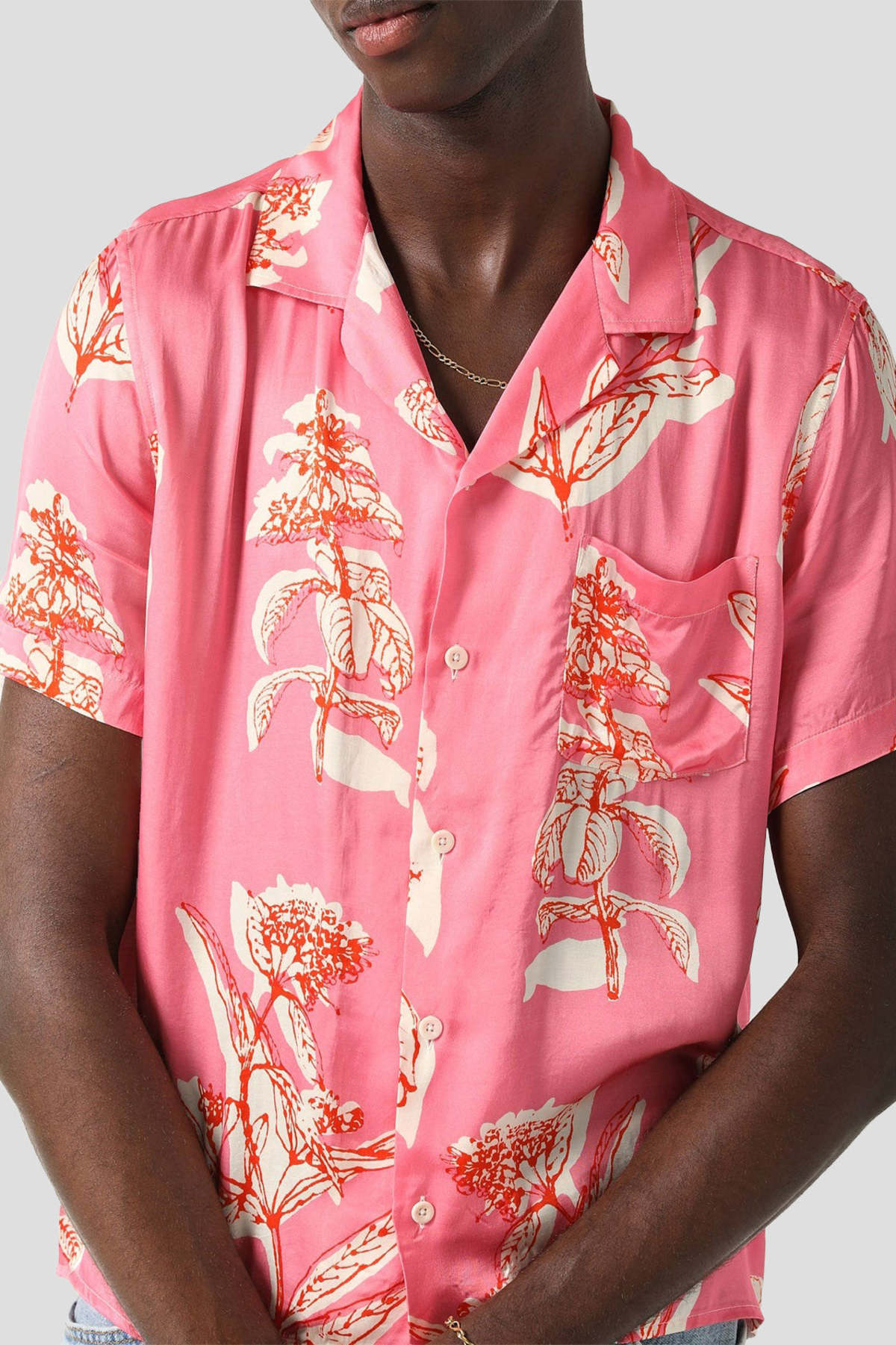 トップス BACK PLEATS ROOM FLOWER SHIRT Plisse Pleated Fairy Flowers Textured Vintage 90s Boxy