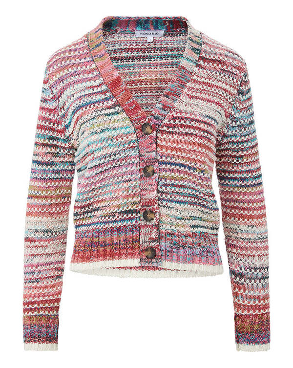 Veronica Beard Ansonia Cardigan - Pink Multi | Garmentory