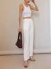 Sophie Rue Linen High Waist Pants - White - Thumbnail 6