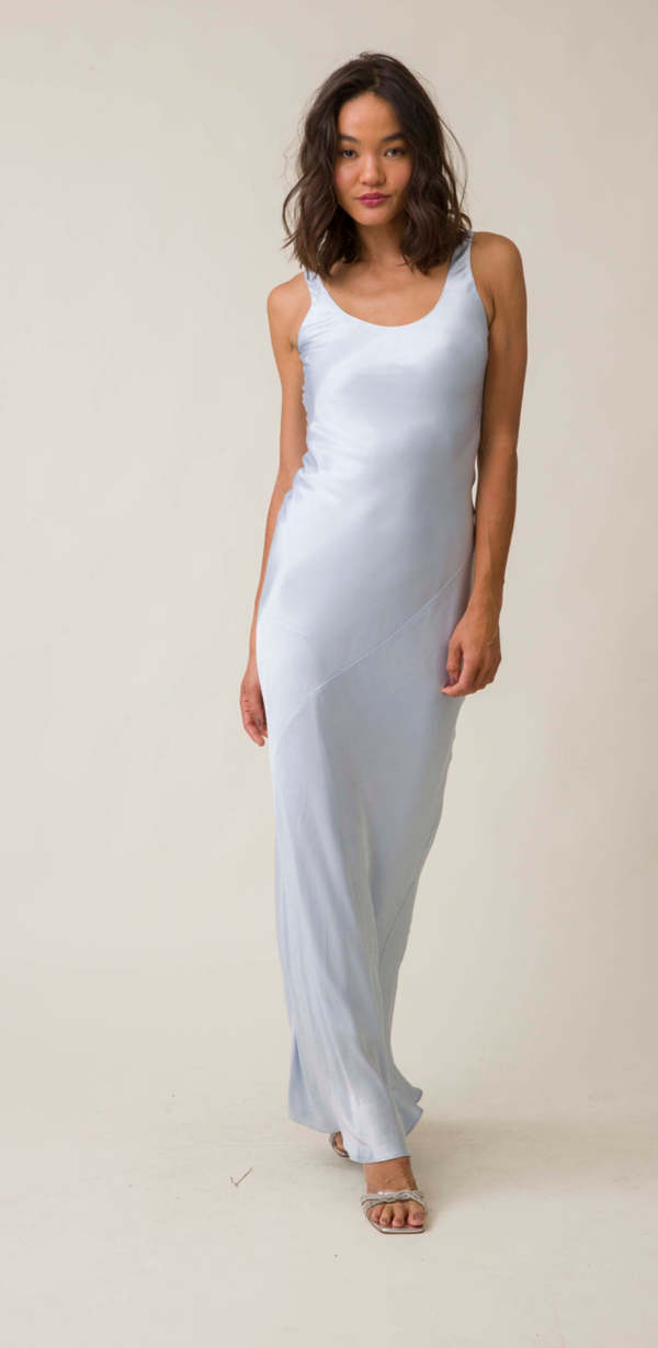 Line & Dot Adelyn Dress - Icy Elsa Blue | Garmentory