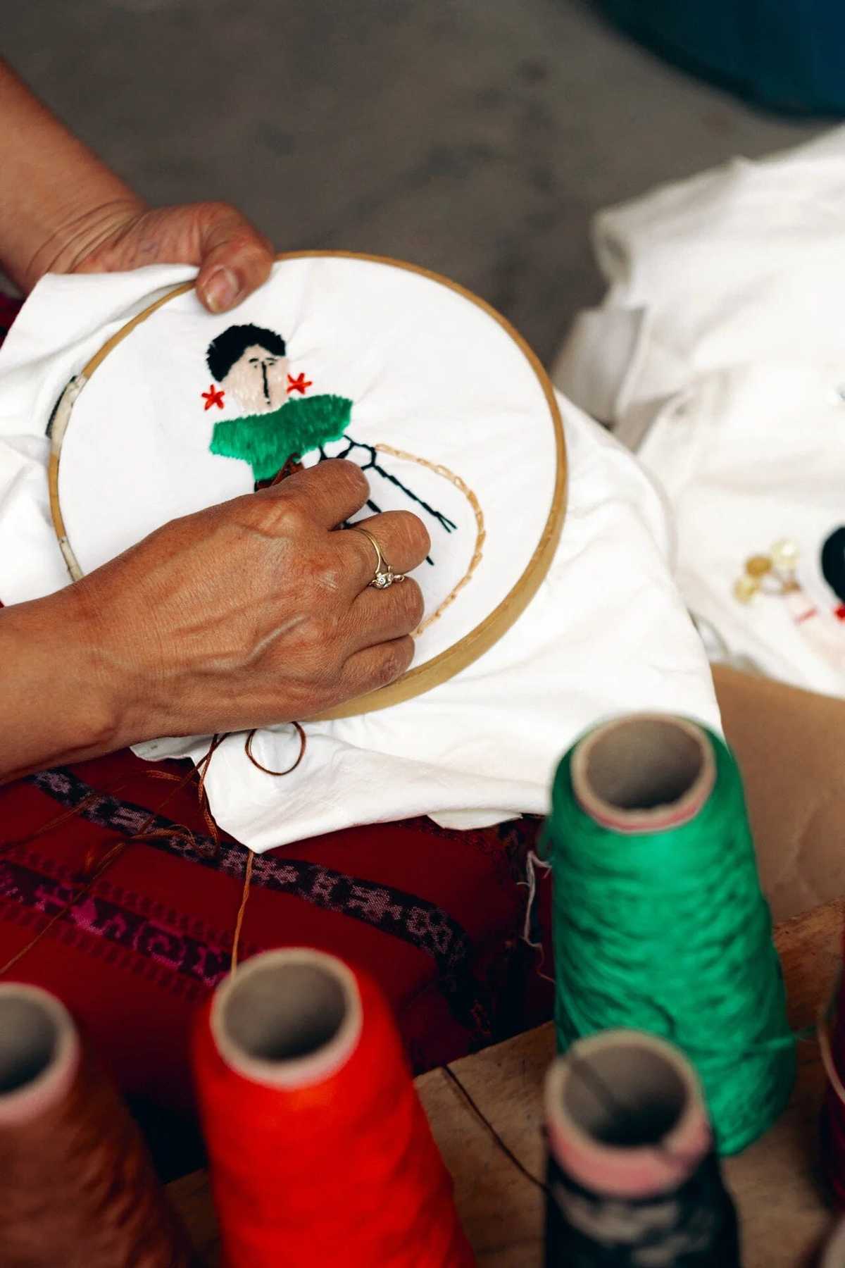 Cordera Danza Hand Embroidered Shirt - White - Image 6 of 6