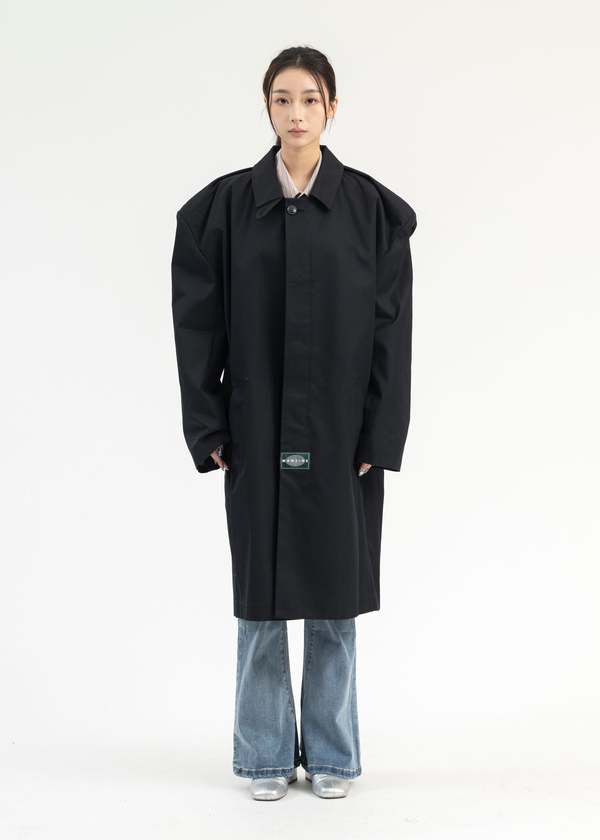 Martine Rose RIDER OVERCOAT - DARK NAVY | Garmentory