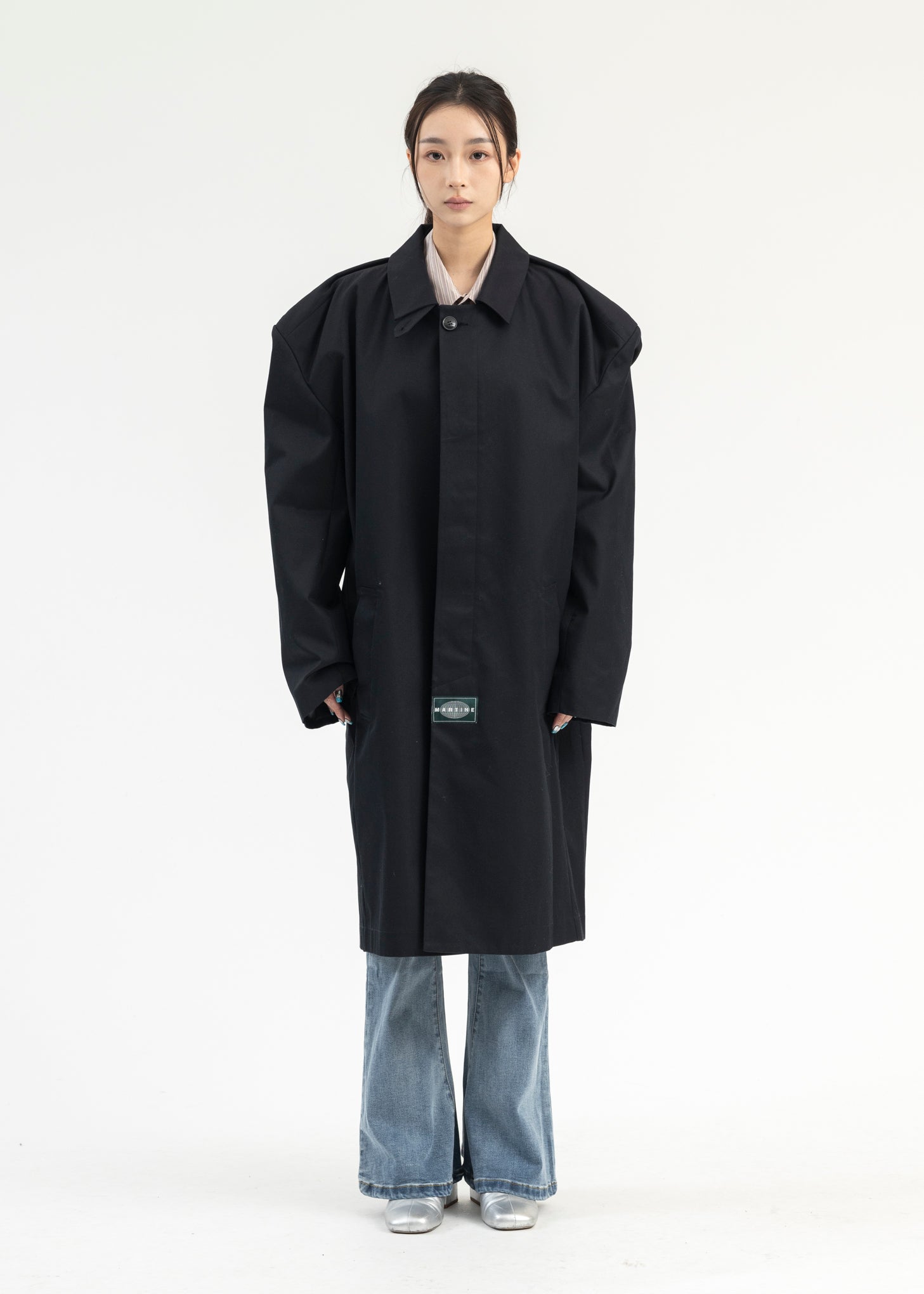 Martine Rose RIDER OVERCOAT - DARK NAVY | Garmentory