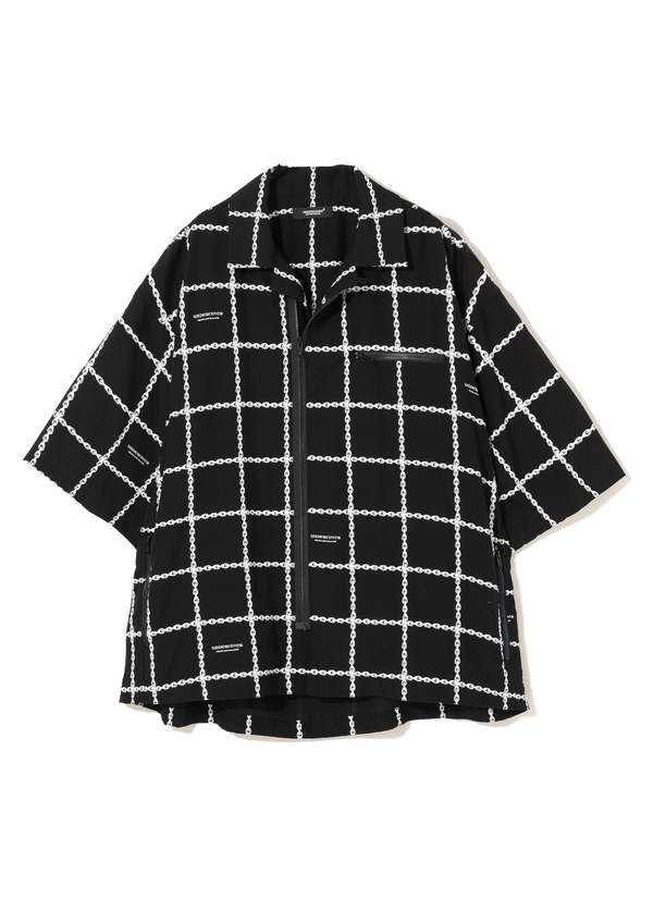 トップス 2005ss undercoverism clash check shirt UNDERCOVER--CHAIN-PATTERN-H-S-