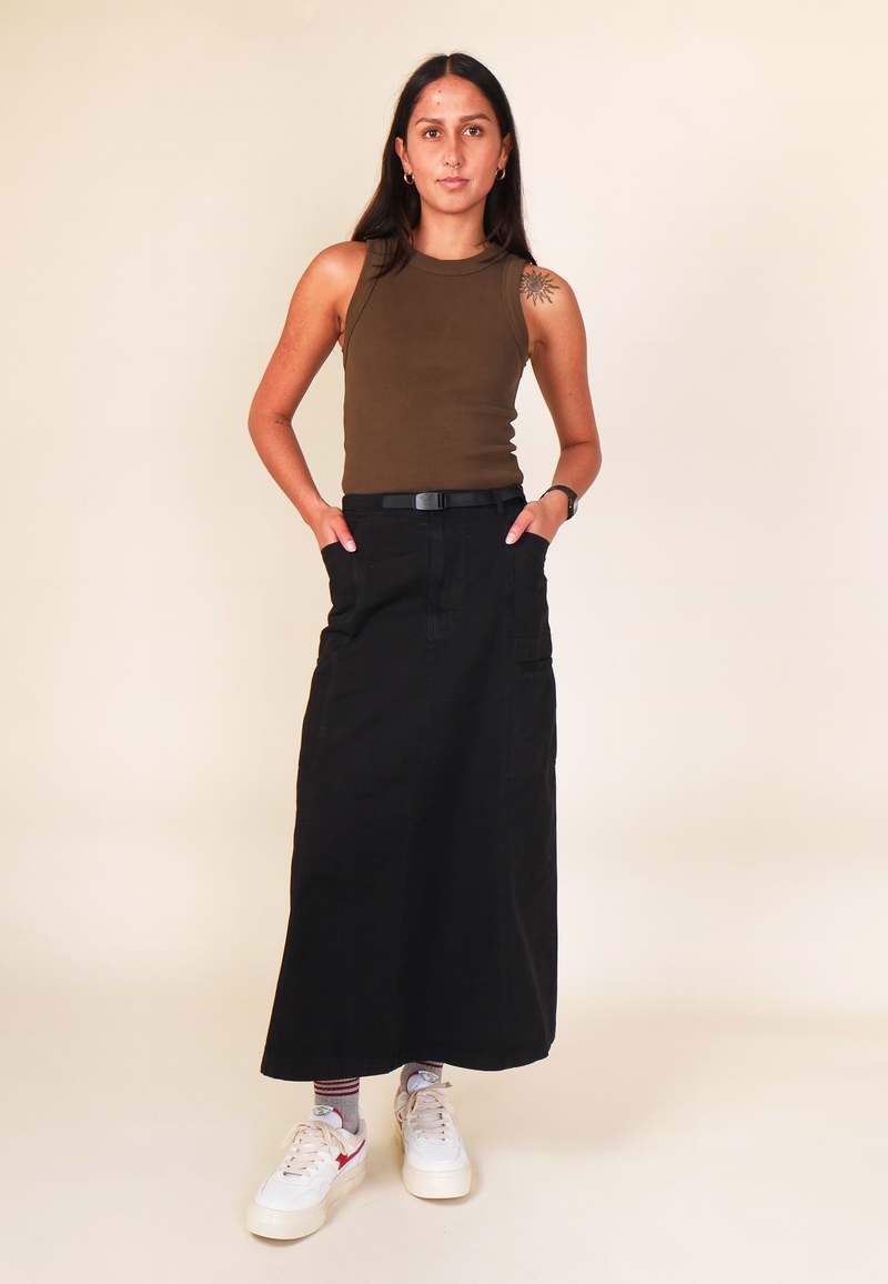 新品タグ付 GRAMICCI 大きい XL VOYAGER SKIRT Gramicci Voyager Skirt - Black | Garmentory