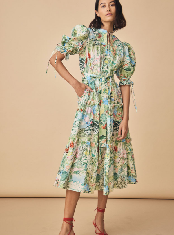 open lace back dress Hunter Bell main image 0