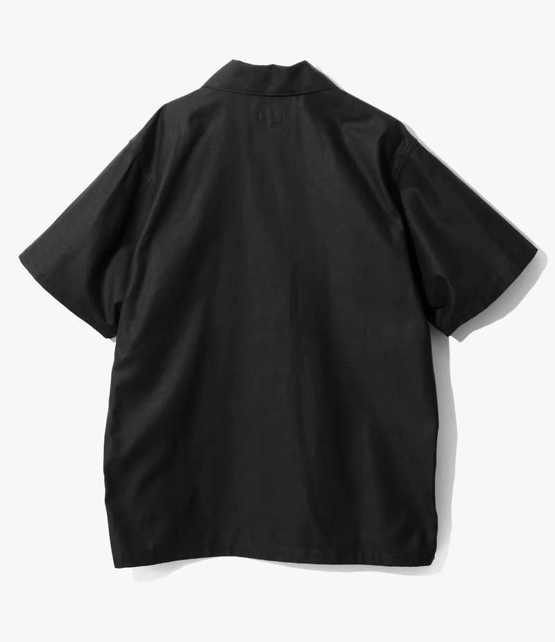 NEEDLES｜SHORT-SLEEVED SHIRTS (S/S Fatigue Shirt - Black Needles Back Sateen S/S Fatigue Shirt - Black | Garmentory