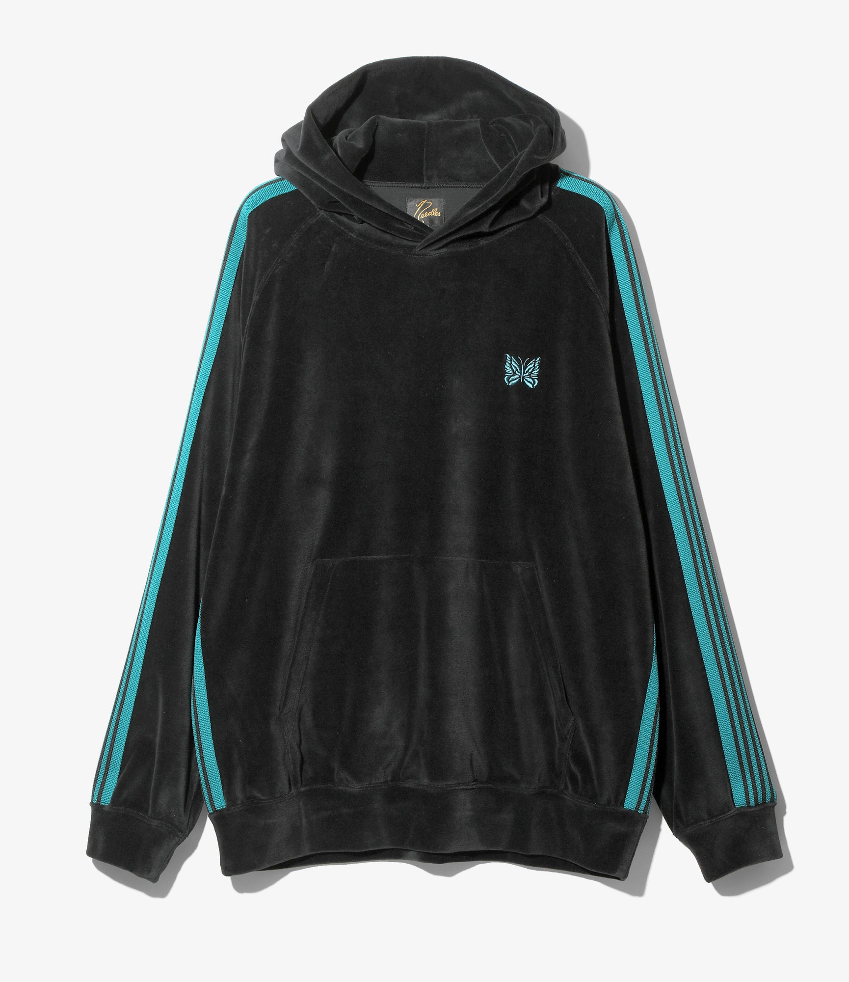トップス Needles Track Hoody - C/Pe Velour BLACK Needles C/Pe Velour Track Hoody - Black | Garmentory
