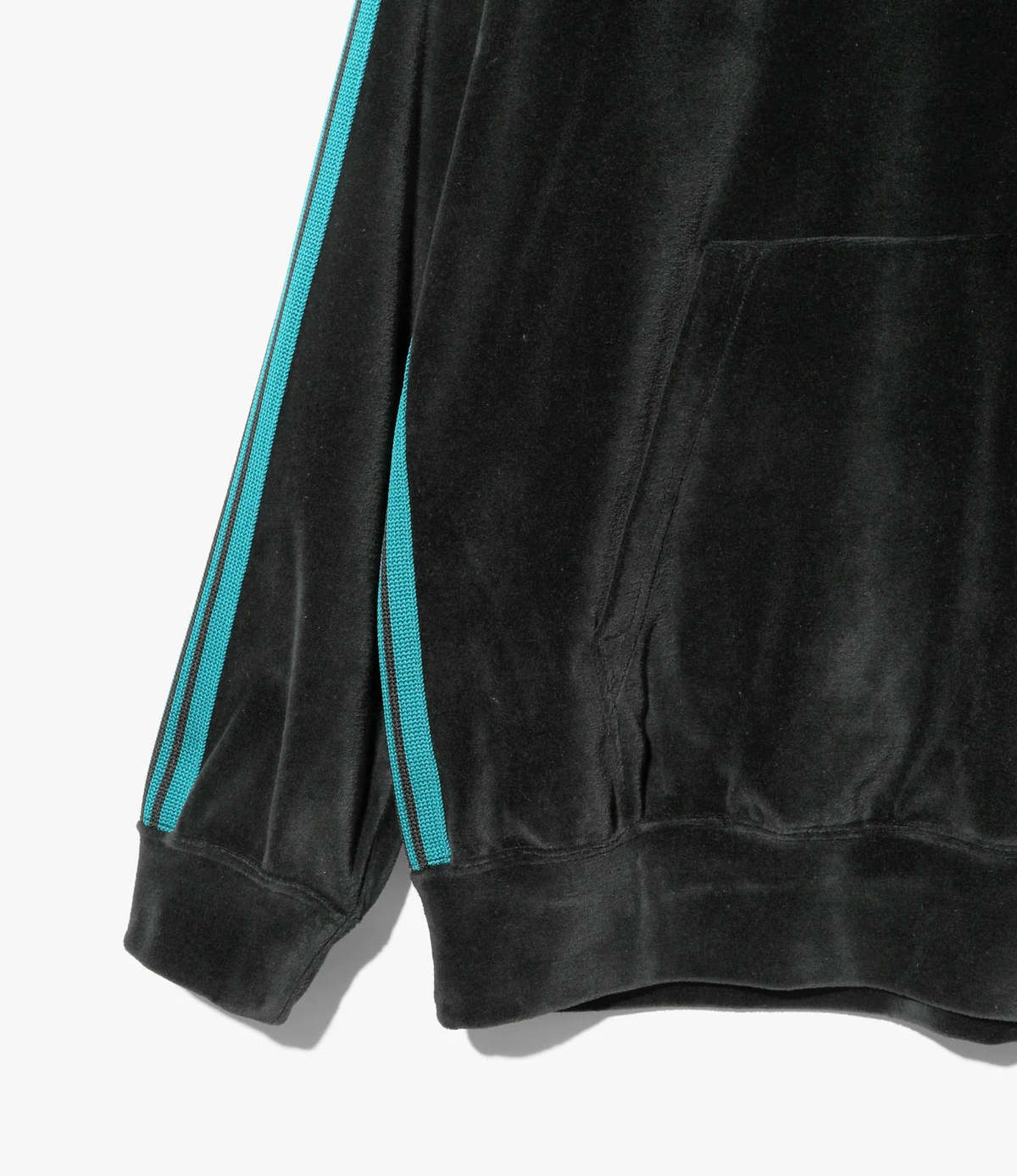 Needles C/Pe Velour Track Hoody - Black | Garmentory
