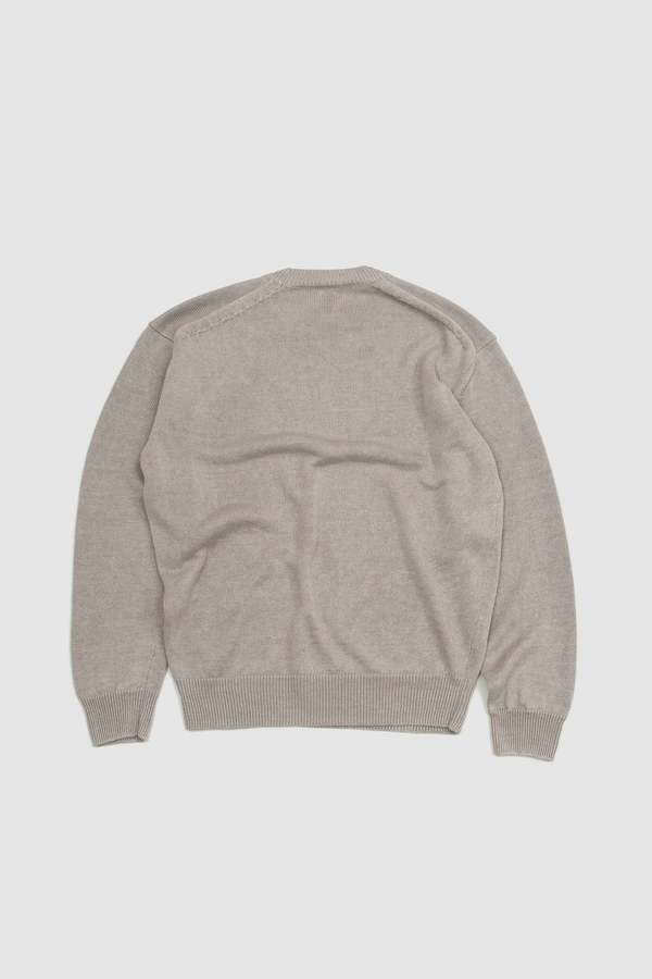 Batoner Washed High Count Linen Crew Neck - Natural | Garmentory