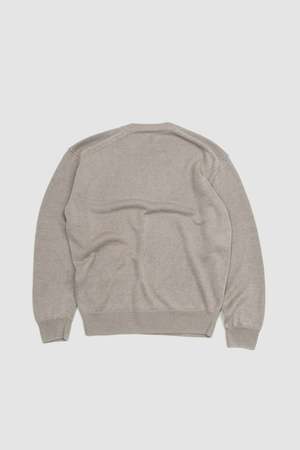 Batoner Washed High Count Linen Crew Neck - Natural | Garmentory