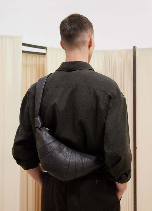 Lemaire Medium Croissant Bag - Dark Chocolate | Garmentory