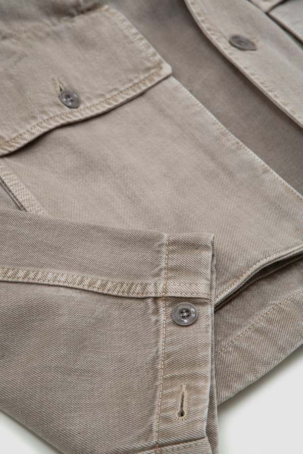 Lemaire Boxy Jacket - Denim Snow Beige | Garmentory