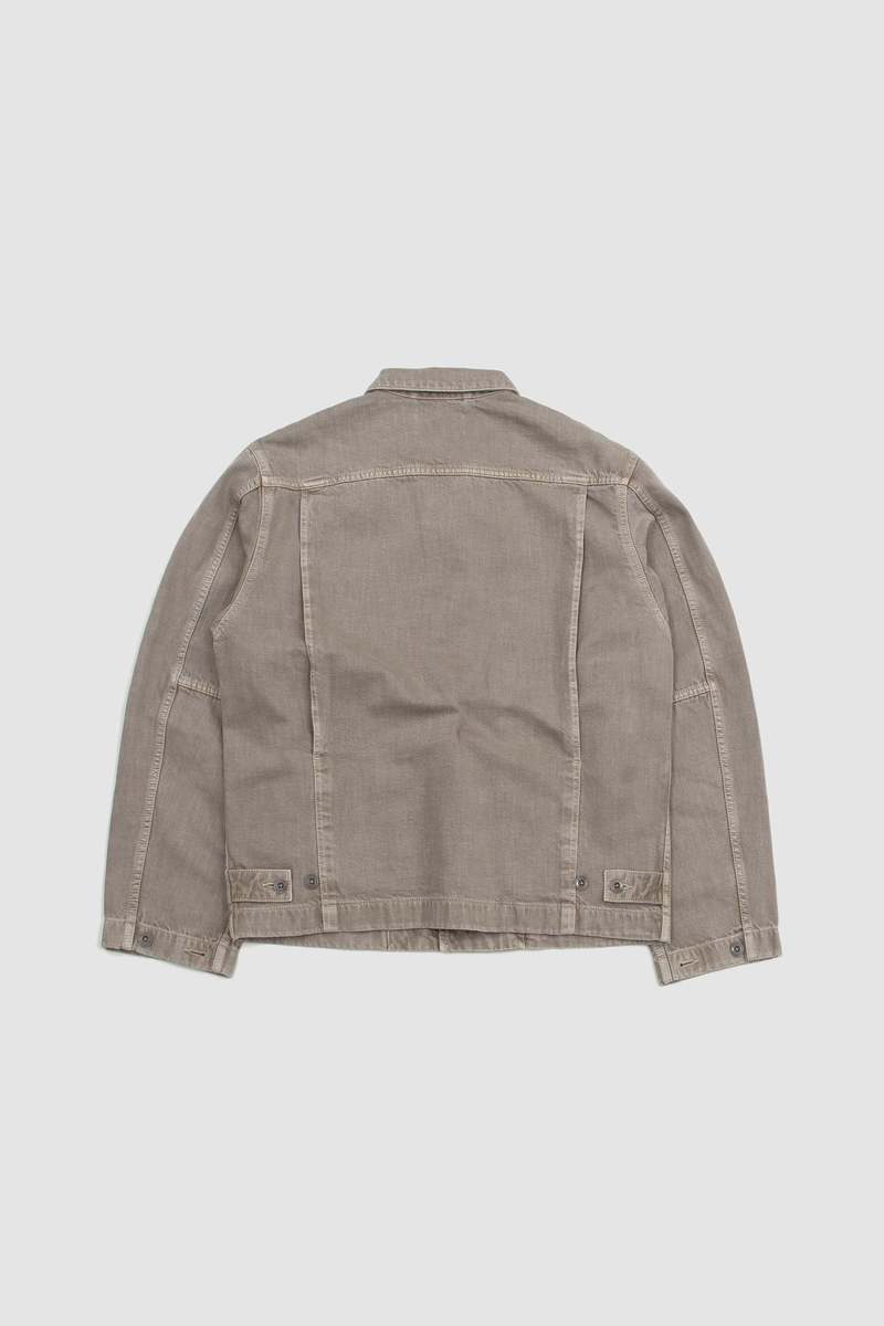 Lemaire Boxy Jacket - Denim Snow Beige | Garmentory