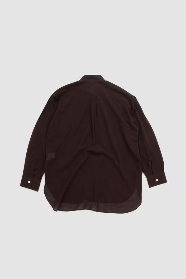 CristaSeya Handmade Mao Shirt - Dark Drown | Garmentory