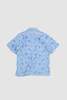 Wales Bonner Highlife Bowling Shirt - Light Blue Floral Lace - Thumbnail 5