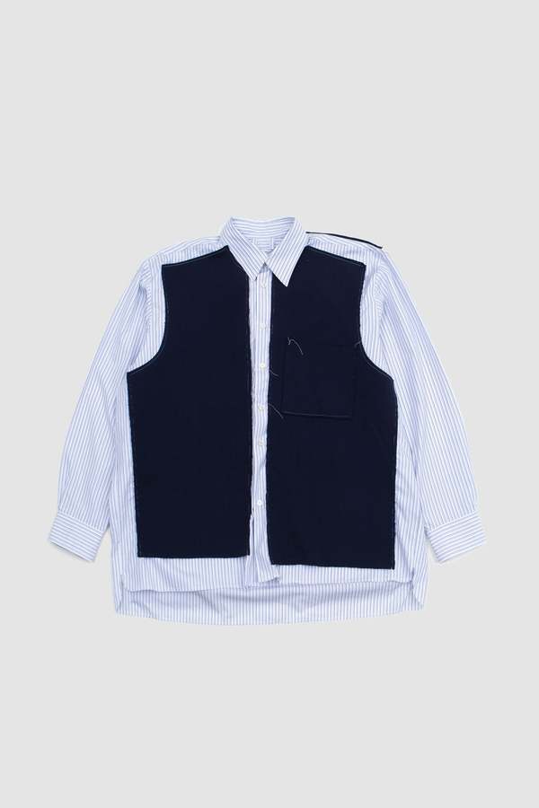 Camiel Fortgens Research Rib Piece Shirt - Blue | Garmentory