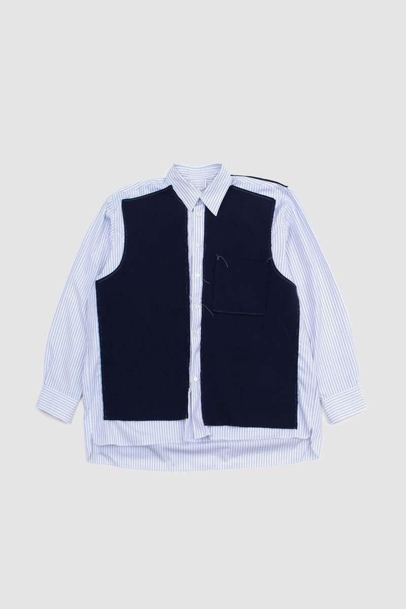 Camiel Fortgens Research Rib Piece Shirt - Blue | Garmentory