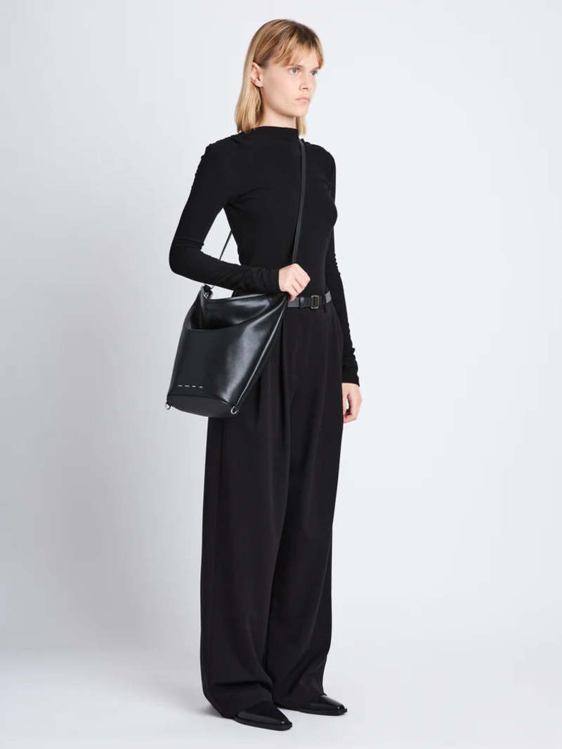 Proenza Schouler Spring Bucket Leather Bag - Black | Garmentory