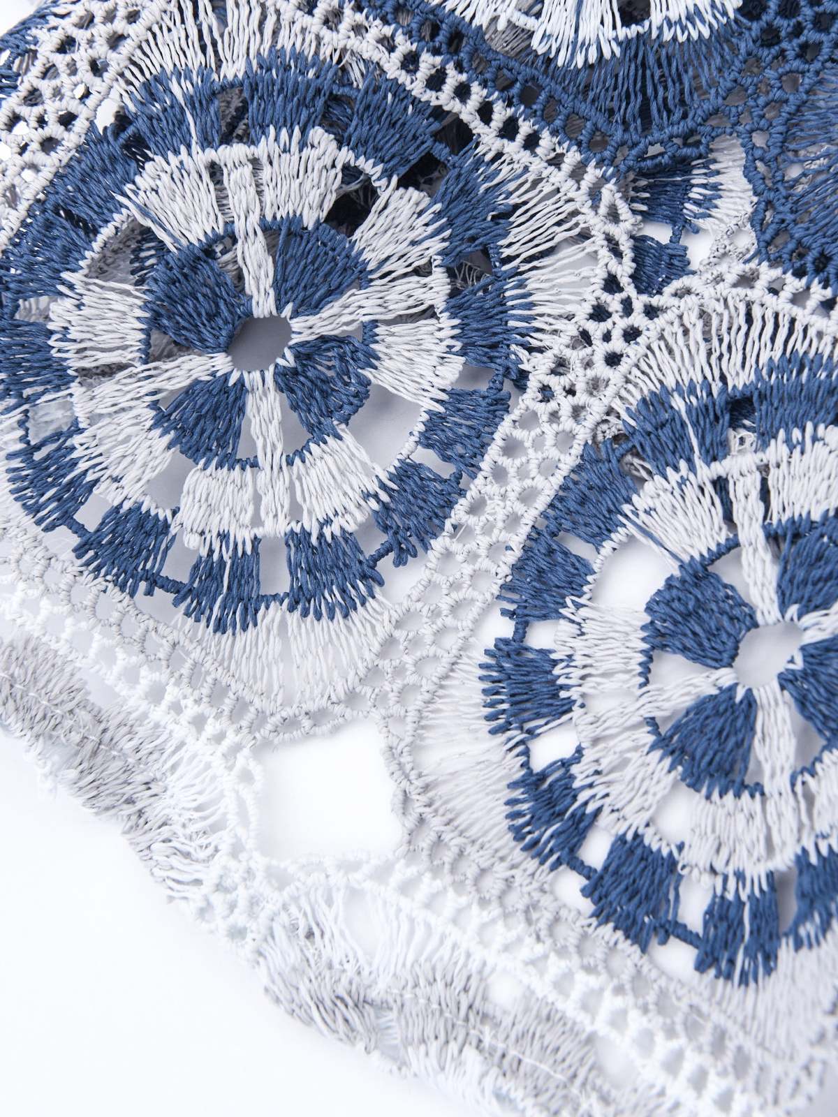 Engineered Garments｜DRESSES (Wrap Vest Dress A - Blue/G Engineered Garments Wrap Vest Polyester Crochet Dress - Blue
