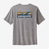 Patagonia Capilene Cool Daily Graphic Shirt - Waters Boardshort Logo Abalone Blue/Feather Grey - Thumbnail 1