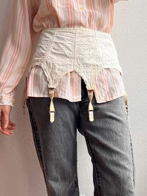 Vintage Antique Eyelet Garter Belt | Garmentory Vintage Antique Eyelet Garter Belt | Garmentory