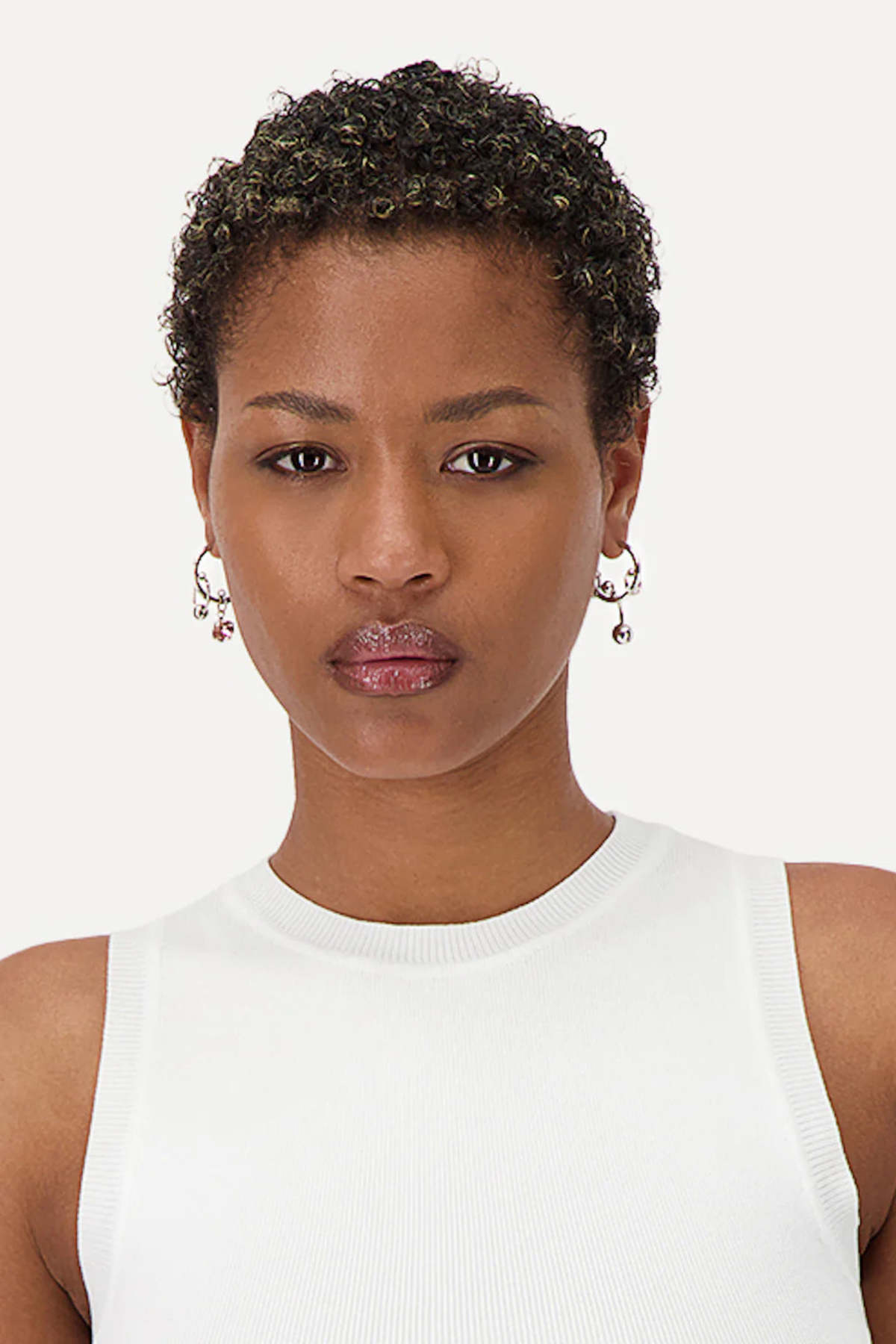 Justine Clenquet SALLY EARRINGS - PALLADIUM | Garmentory