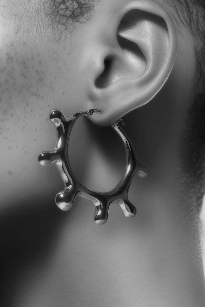 Hannah Jewett Latte Hoops - 18k
