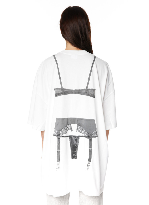 MEDI LINGERIE TROMPE L`OEIL TEE（Tシャツ/カットソー）｜Ameri